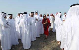 Inaugurated Kalba ECO Project, His Highness Dr. Sheik Sultan Bin Mohammed Al Qasimi with Madame Sabine Balve