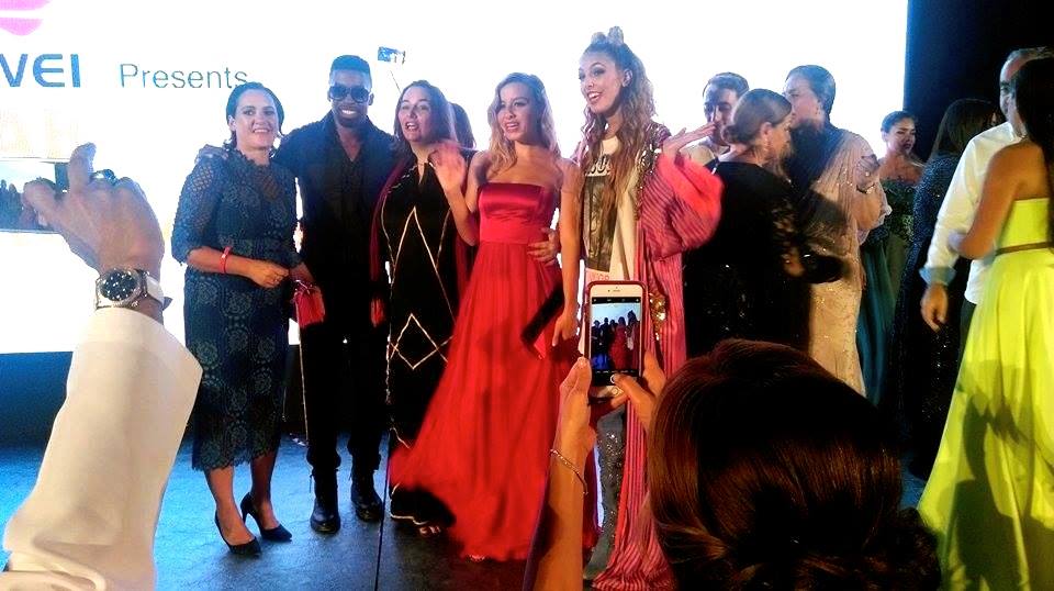 On Stage at the Arab Fashion Week at the famous Meyden Hotel Dubai in UAE