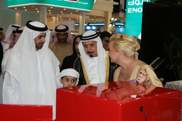 His Royal Highness Sheik Omar Al Nahyan from the UAE president family with Madame Sabine Balve (pic 3)